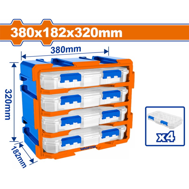 Συρταριέρα Αποθήκευσης WADFOW 380X182X320mm WTB8344